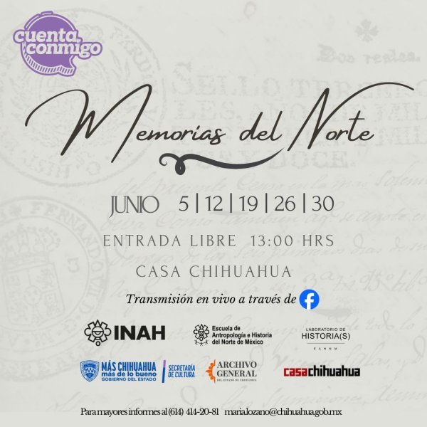 AGECH rescatará la memoria histórica con el ciclo de conferencias “Memorias del Norte”